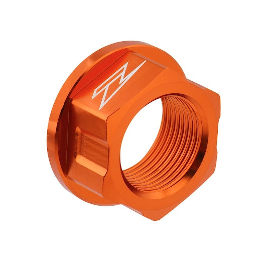 ZETA, ZETA M22x30 P1.5 H17 Orange Axle Nut for Motorcycle Wheel Assemblies