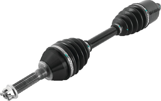 QuadBoss Polaris Sportsman 500 HO front left rugged axle part 609185, close-up view showing durable metal construction