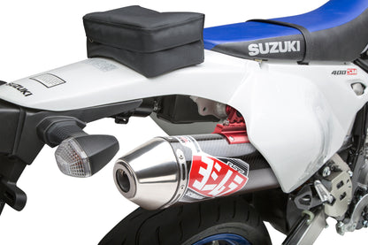YOSHIMURA Yoshimura RS-2 full exhaust system for UTVs with stainless steel and carbon fiber components, shown installed.