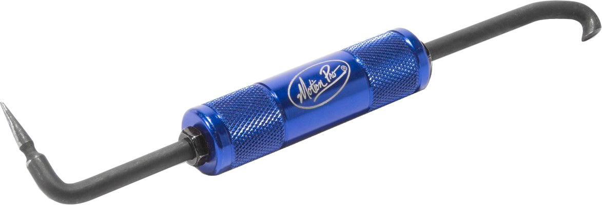 Motion Pro Hose Removal Tool 08-0646 for easy and safe motorcycle hose disconnection, shown in use on a vehicle hose system.