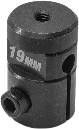 Motion Pro engine dowel pin remover tool in durable hardened steel, 19mm diameter, designed for easy pin extraction.