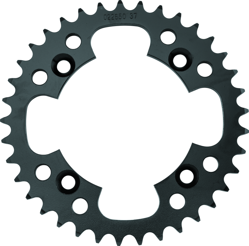 ProTaper Honda TRX250R rear sprocket with 39 teeth, black metal motorcycle part for ATV drivetrain.