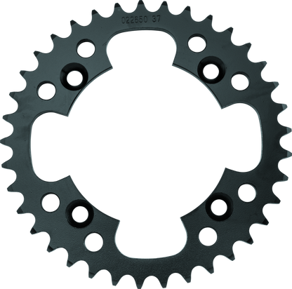 ProTaper Honda TRX250R rear sprocket with 39 teeth, black metal motorcycle part for ATV drivetrain.