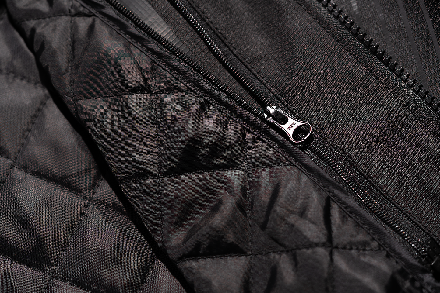 Black ICON PDX3™ Jacket in XL by Bill's Exhausts, featuring a sleek design with front zipper and adjustable collar.
