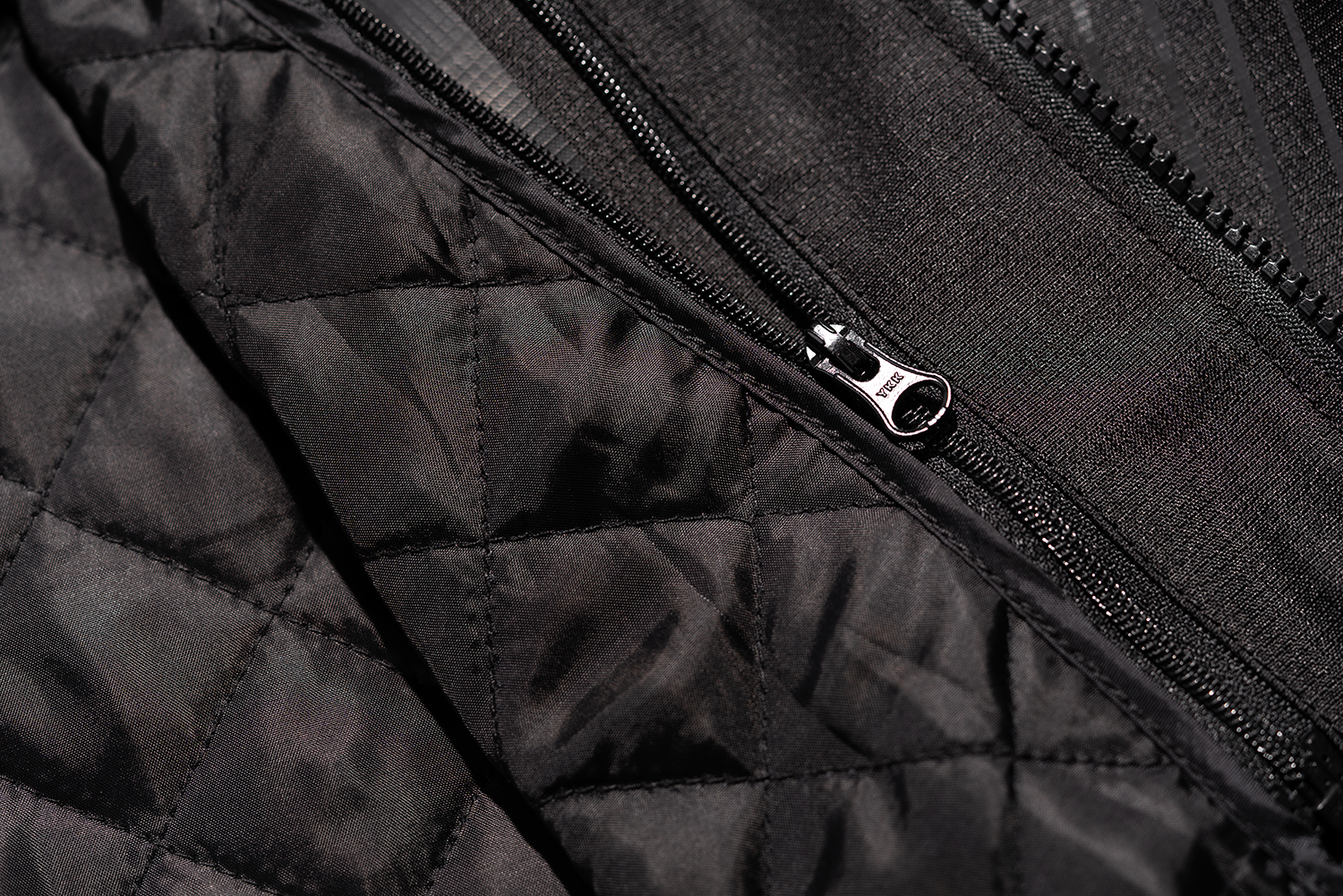 Black ICON PDX3™ Jacket in XL by Bill's Exhausts, featuring a sleek design with front zipper and adjustable collar.