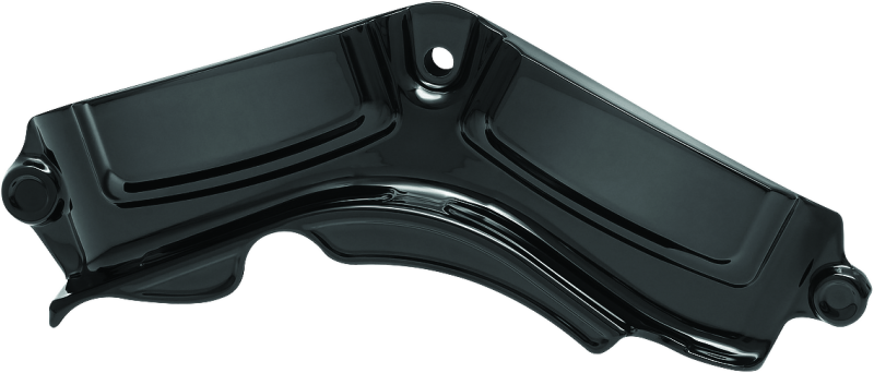Kuryakyn Precision Cylinder Base Cover for Harley Davidson 2018 models, chrome finish, detailed motorcycle engine protection.