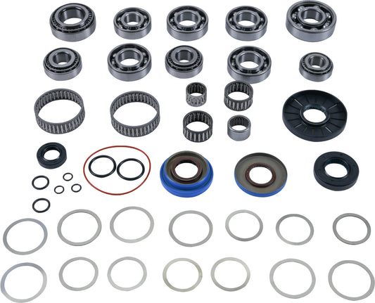 All Balls transmission bearing and seal kit, part #25-7019, showing various transmission seals and bearings arranged on a white background.