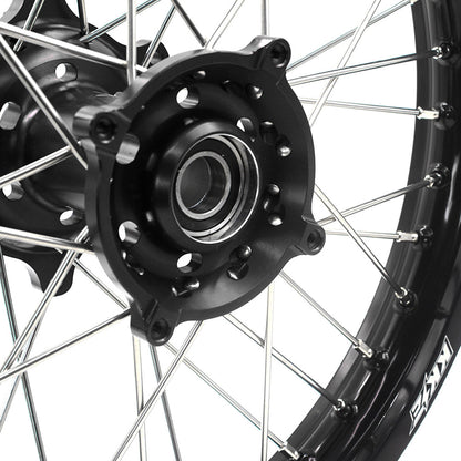 KKE 21 & 18 Enduro Wheels Rims for Husqvarna TE TC FE FC SMR TXC  2000-2013 Red Hubs - Howling Moto