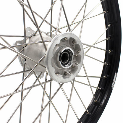 KKE 21" 19" MX Casting Alloy Wheels For HONDA CRF250R CRF450R CR125R CR250R 2002-2013 Silver&Black