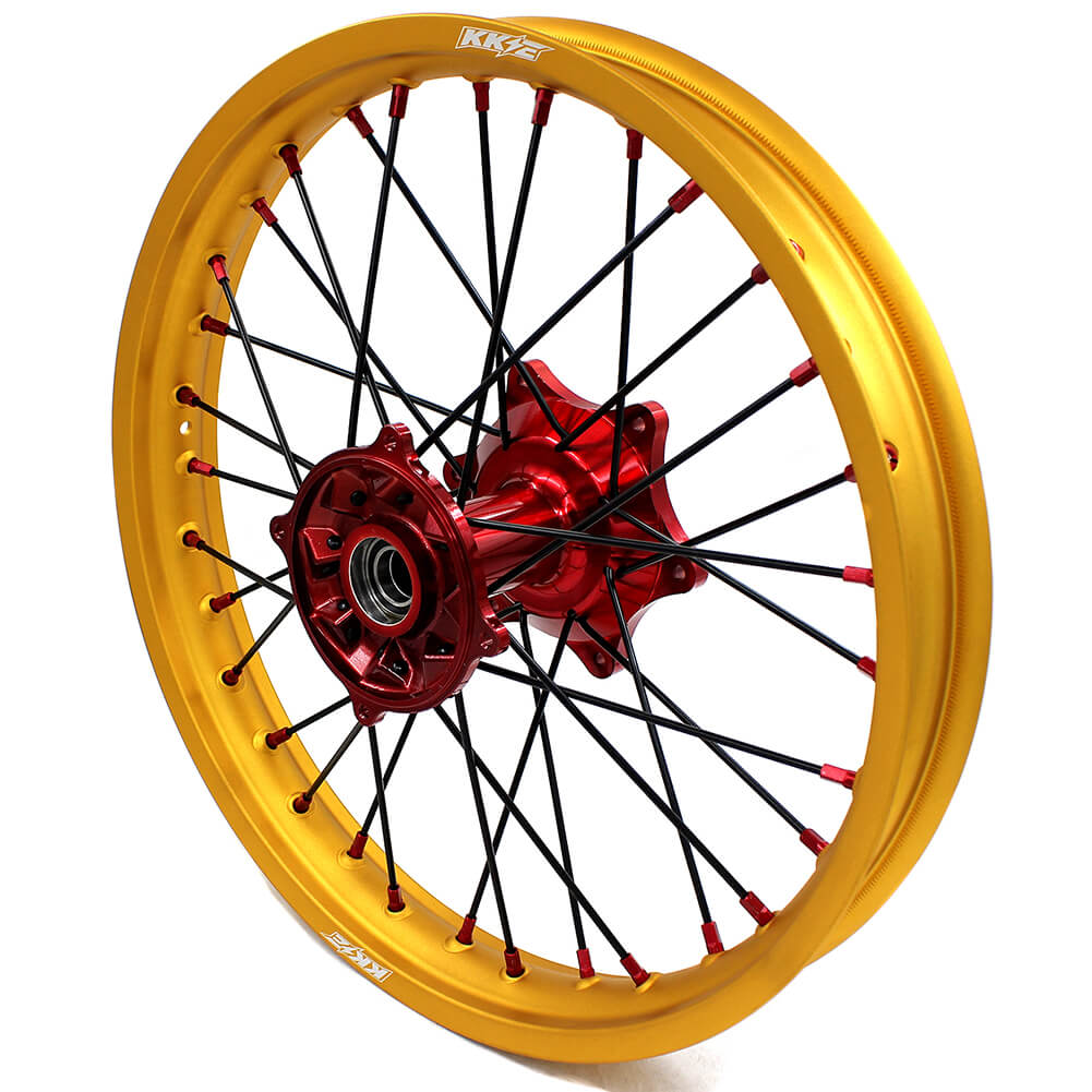 KKE 21inch 19inch Dirt Bike Wheels With Gold Rims For HONDA CRF250R CRF450R CR125R CR250R 2002-2013
