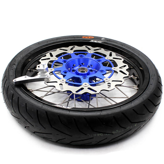 KKE 3.5/4.25*17inch Cush Drive Supermoto Wheels Tires For SUZUKI DR650SE 1996-2021 - Howling Moto