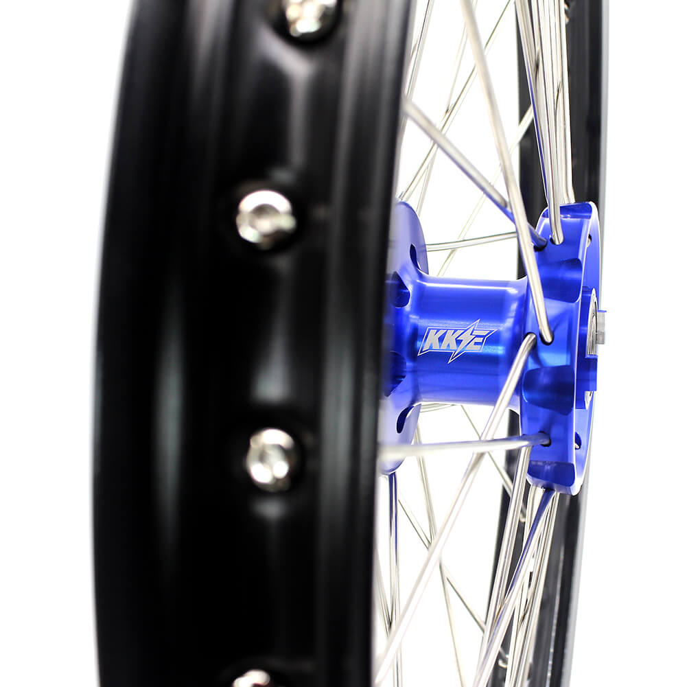 KKE 21 & 18 Enduro Wheels for YAMAHA WR250F 2017-2018 WR450F 2016-2018 Blue&Black  270mm Disc - Howling Moto