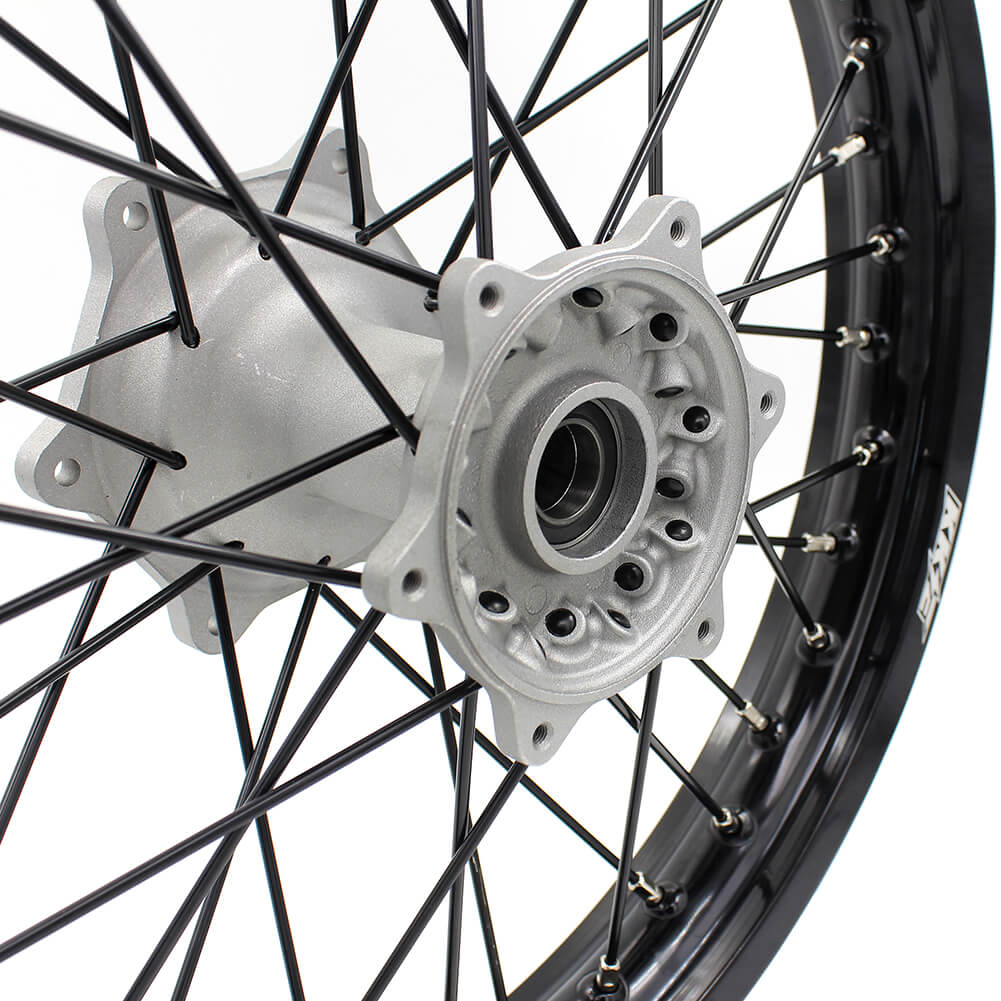 KKE 21 & 19 Casting MX Wheels for YAMAHA YZ250F 2001-2021 YZ450F 2003 Silver - Howling Moto