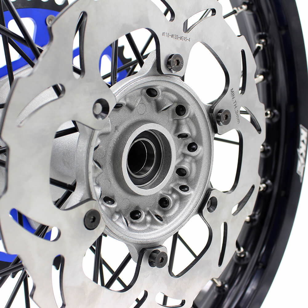 KKE 21 & 19 Casting MX Wheels for YAMAHA YZ250F 2001-2021 YZ450F 2003 Silver - Howling Moto