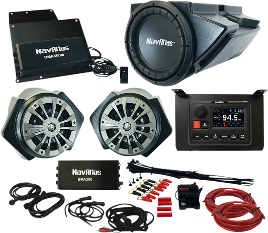 Bill's Exhausts NAVATLAS Audio Kit Zone 3 Turbo S RZR3ZONE3S speakers for off-road vehicle audio system