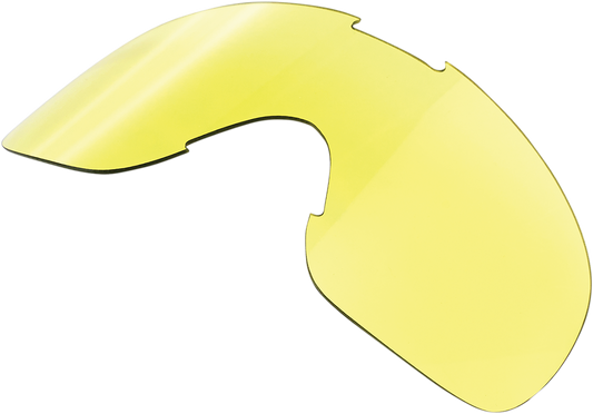 Bill's Exhausts BILTWELL Overland Goggle Lens in yellow, showcasing a vibrant, clear replacement lens for motorcycle goggles.