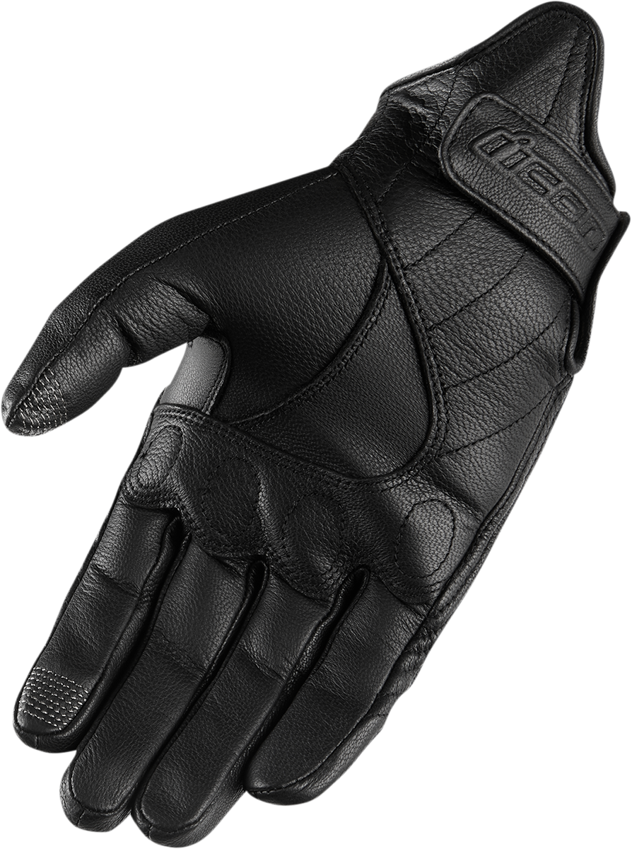 Black ICON Women's Pursuit Classic™ Gloves in 2XL size, featuring durable gloves designed for comfort and style.