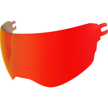 Bill's Exhausts ICON Dropshield Ultra™ Shield Ultraflite Calypso Red, lightweight motorcycle shield with vibrant red finish.