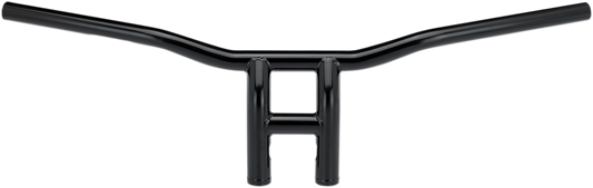 Black BILT WELL Tyson XL pullback handlebar for motorcycles, 8-inch width, designed for comfortable riding and style.