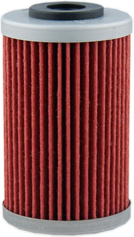 HIFLOFILTRO HF155 motorcycle oil filter showing the brand logo and filter element for optimal engine performance
