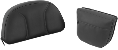 Bill's Exhausts Show Chrome Detachable Smart Mount Backrest for Can-Am F3 engine, featuring chrome finish and adjustable mounting.