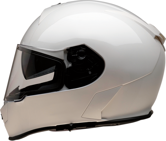 White Z1R Warrant helmet in 2XL size with sleek design, featuring ventilation and a secure strap, part number 0101-13175.