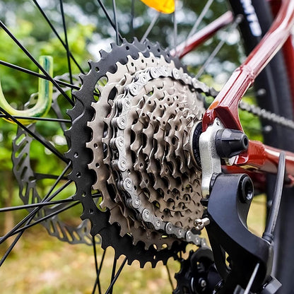 Hycline bicycle chain with 116 links, 6/7/8-speed, 1/2x3/32 inch, suitable for various bike models, shown in image.