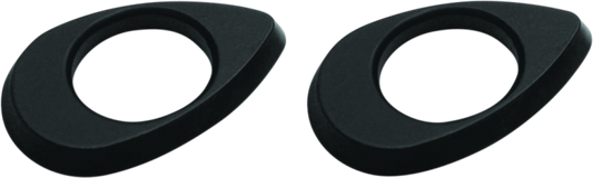 Kuryakyn Kellermann front turn signal mounts for Harley Davidson Street Glide motorcycle, showcasing sleek metal hardware and installation setup