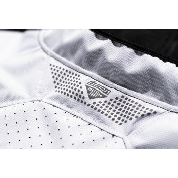 Bill's Exhausts ICON Mesh AF™ Jacket in black and white, small size, featuring breathable mesh fabric and stylish design.