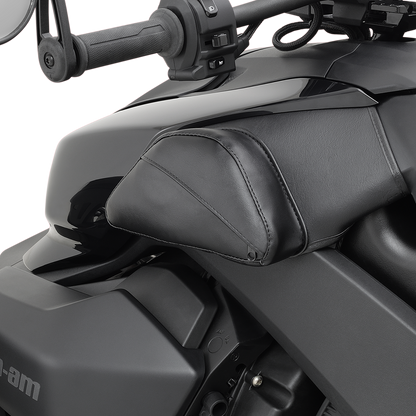 SHOW CHROME Dual-Side Tank Pouches for CAN-AM Ryker, engine side storage bags, black finish, compatible with H40-401BK by Bill's Exhausts