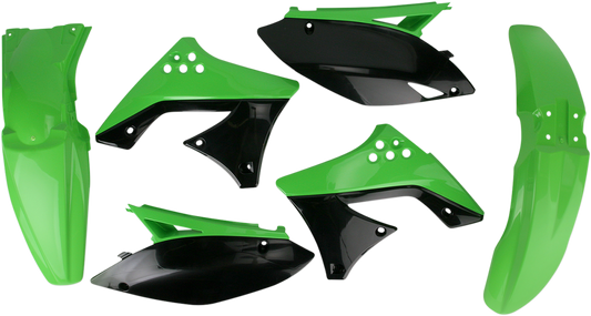 Acerbis standard replacement body kit for motorcycles, OEM 2141780438, featuring a full body panel in a natural setting.