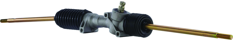 QuadBoss steering rack assembly for 2020-2021 Polaris Ranger 1000 EPS and Crew models, shown installed on vehicle.
