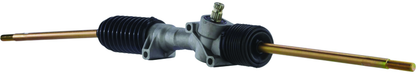 QuadBoss steering rack assembly for 2020-2021 Polaris Ranger 1000 EPS and Crew models, shown installed on vehicle.