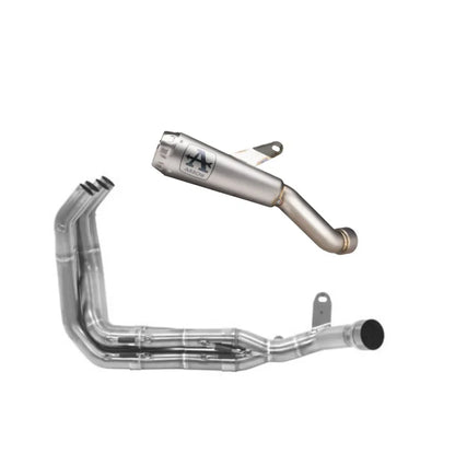 Kawasaki Z900E 2017-2018 Arrow Racing collector and slip-on exhaust by Bill's Exhausts, shown in the image.