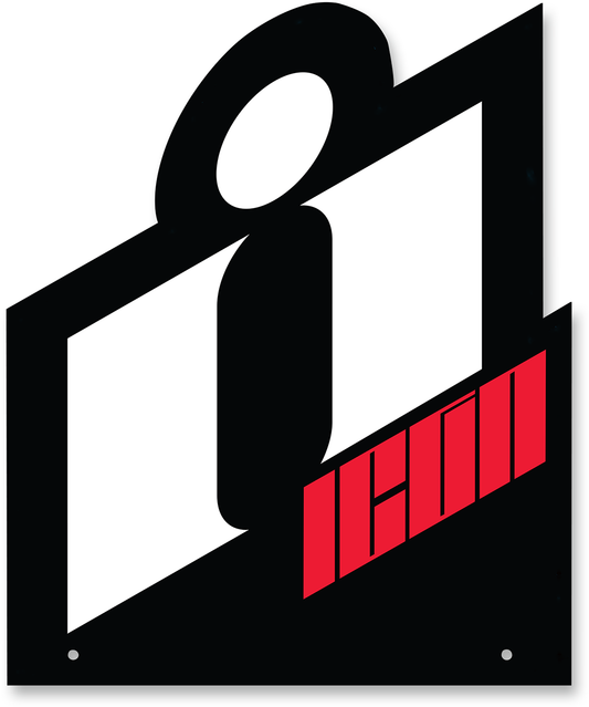 Bill's Exhausts ICON 4-Way Display Header Sign showing clear, colorful display with four sections for signage or information.