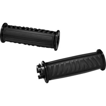 SHOW CHROME Combat Grips - Ryker - Black 17-455BK - Howling Moto