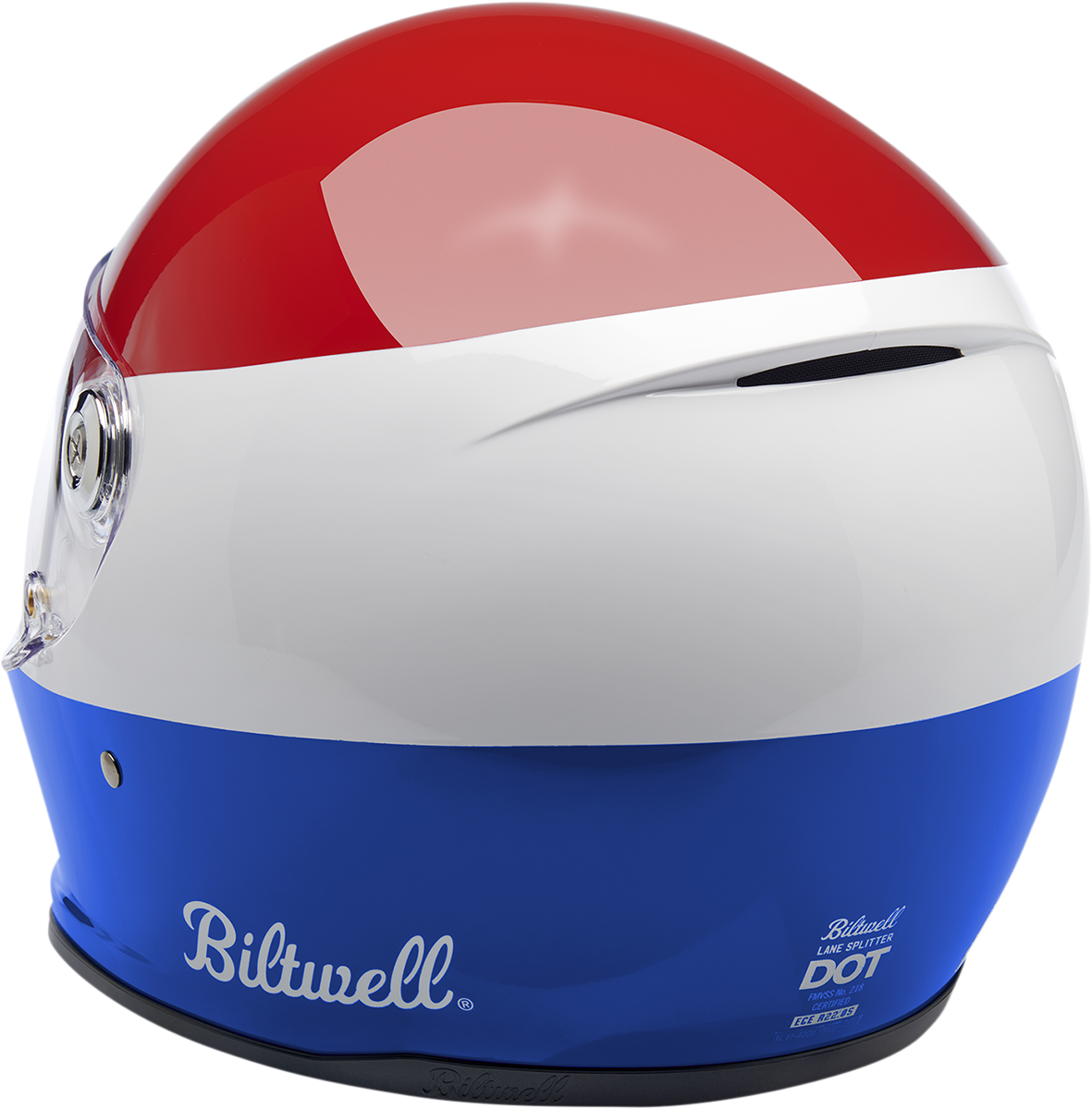 BILTWELL Lane Splitter Helmet - Gloss Podium Red/White/Blue - 2XL 1004-549-106 - Howling Moto