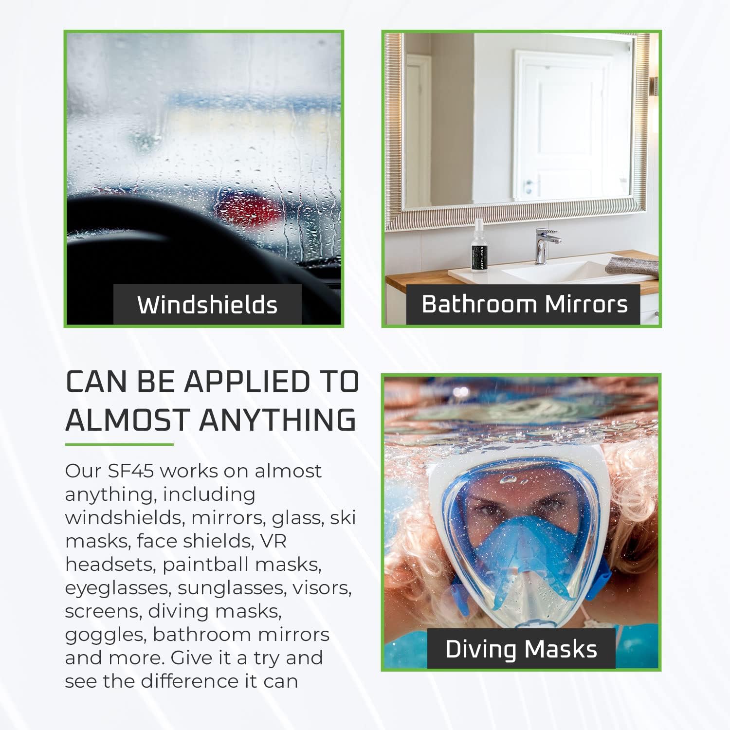 WASH&WHIPS SF45 Anti-Fog For Car Windshields - Howling Moto