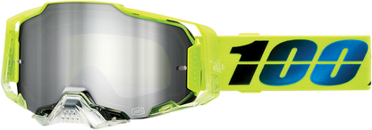 100% Armega Goggles - Koropi - Flash Silver Mirror 50005-00013 - Howling Moto