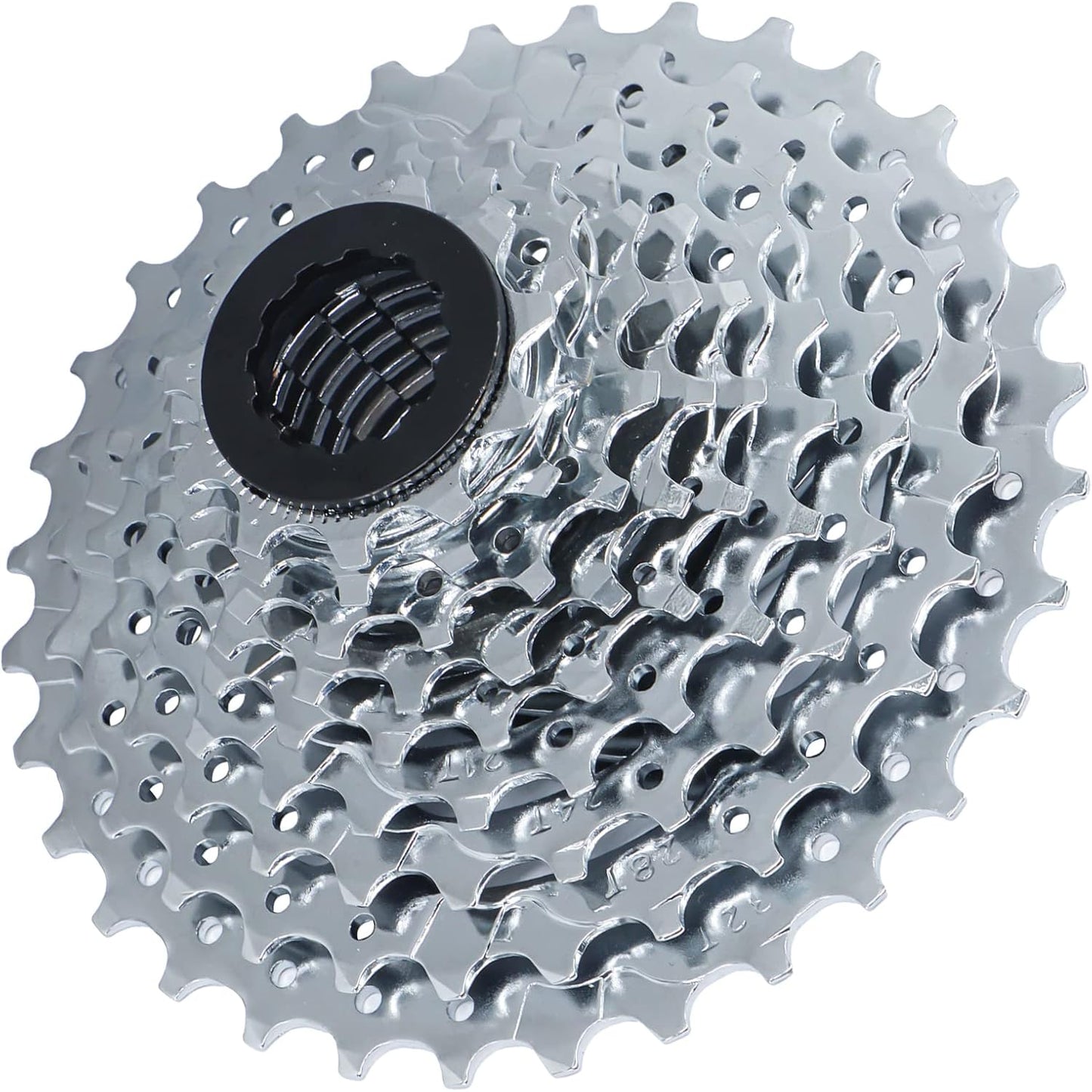 Hycline 9-speed bicycle cassette with 11-32T gear range, featuring durable metal sprockets for smooth shifting on bike drivetrain