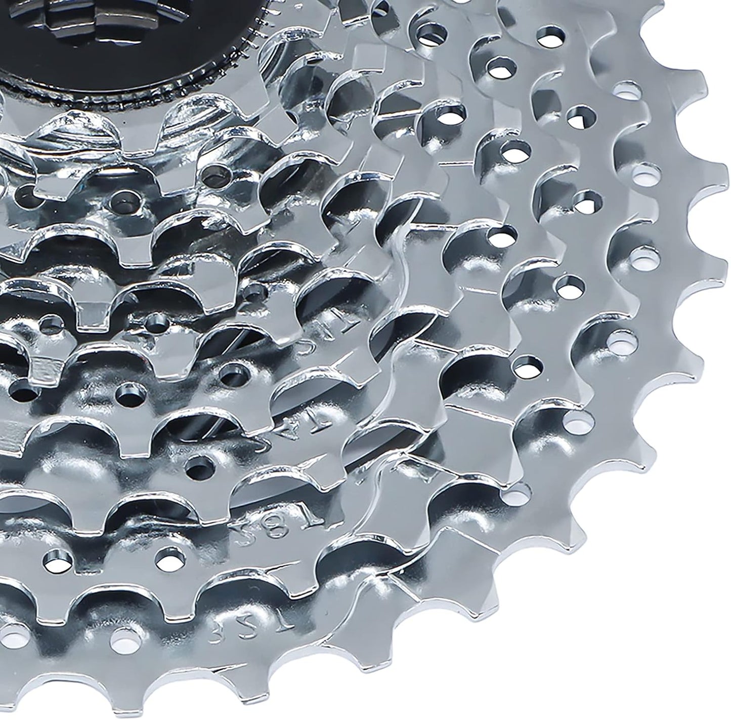 Hycline 9-speed bike cassette with 11-32T gear range, featuring durable steel construction for smooth shifting on bicycles.