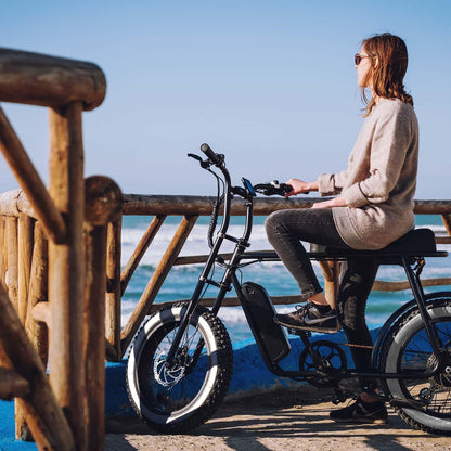 Hycline Raider white-wall E-bike and fat bike tire with durable tread and white sidewalls, suitable for off-road and urban riding.