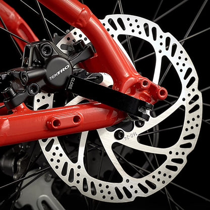 Hycline Tektro TR-24 bicycle disc brake rotor in stainless steel, 140mm, 160mm, 180mm, or 203mm, 6-bolt mount
