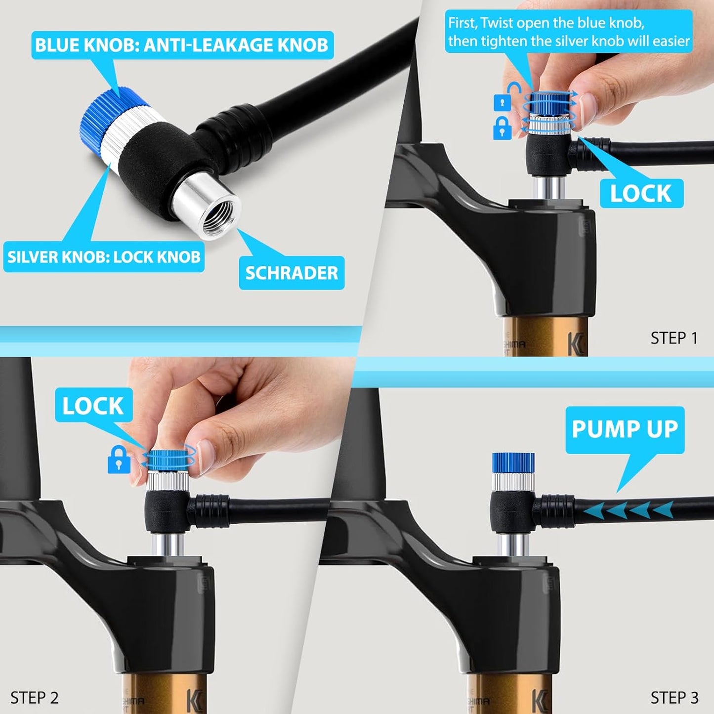 Hycline High-Pressure Shock Pump - Howling Moto