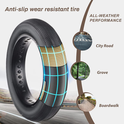 Hycline HyperPave e-bike and fat bike tire with rugged tread pattern, suitable for off-road and all-terrain cycling.