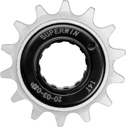Hycline 12T/14T single speed bike freewheel for bicycles, lightweight and durable bicycle cassette component.