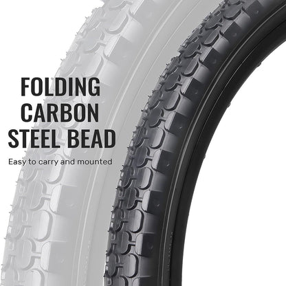 Hycline SandRoller bicycle tires 24x2.125 and 26x2.125 for off-road riding with durable rubber treads.