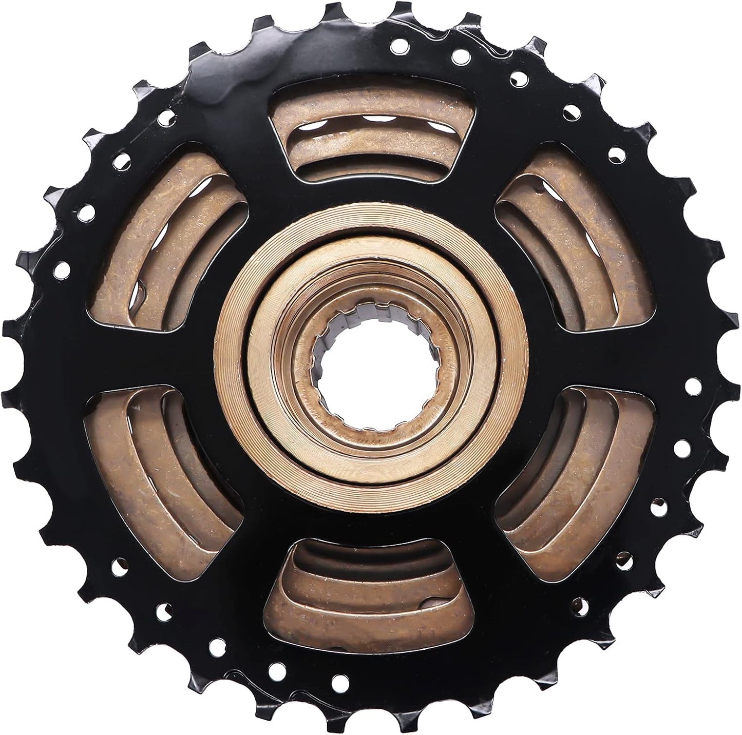 Hycline 9-speed 13-32T bike freewheel, bicycle cassette with gear teeth, for smooth shifting on mountain or road bikes.