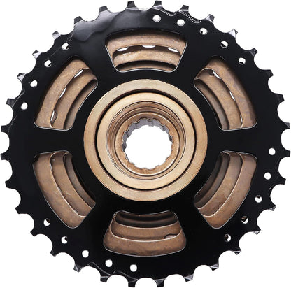 Hycline 9-speed 13-32T bike freewheel, bicycle cassette with gear teeth, for smooth shifting on mountain or road bikes.