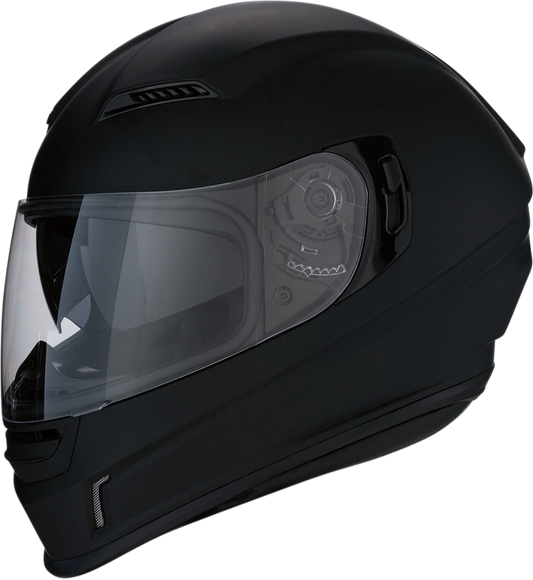 Z1R Jackal helmet in flat black, 3XL size, showing the sleek motorcycle helmet with matte black finish and aerodynamic design.